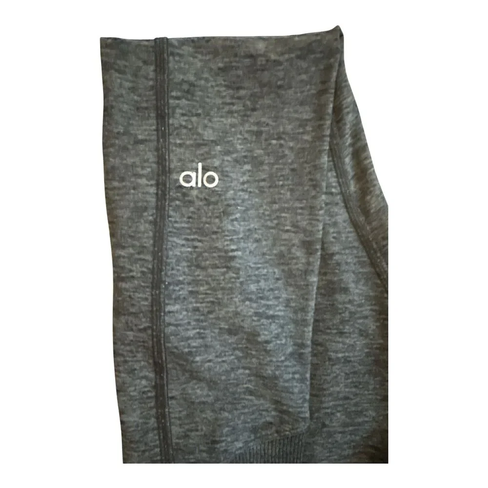 Alo Yoga High Waist Alosoft Lounge Leggings Charcoal Gray Women's XS